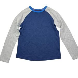 Boden Blue Boys Raglan Shirt